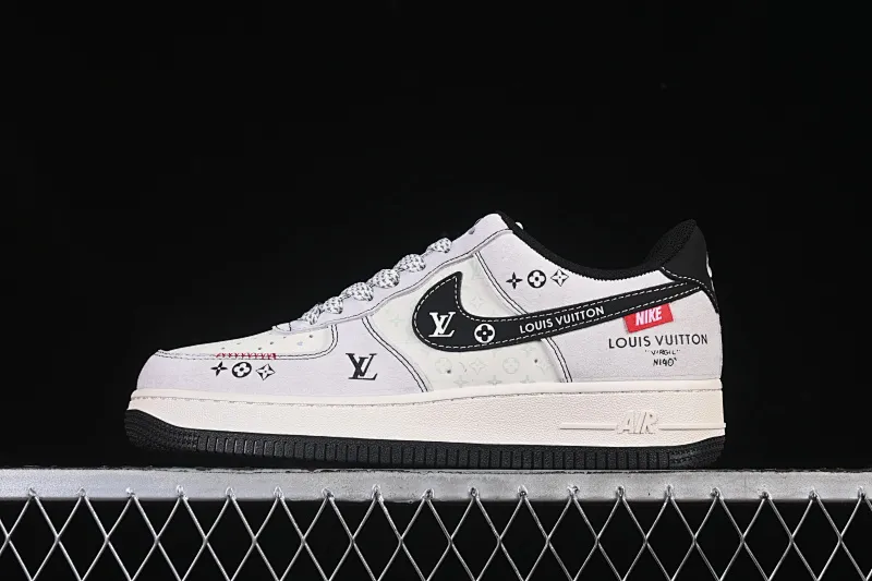 All categories Nk Air Force 1 Air Force series Nk Air Force 1 Low Air Force low-top Nike Air Force 1'07 Low LV joint black hook woven label Air Force 1 low-top casual sneakers CX5050-Y23